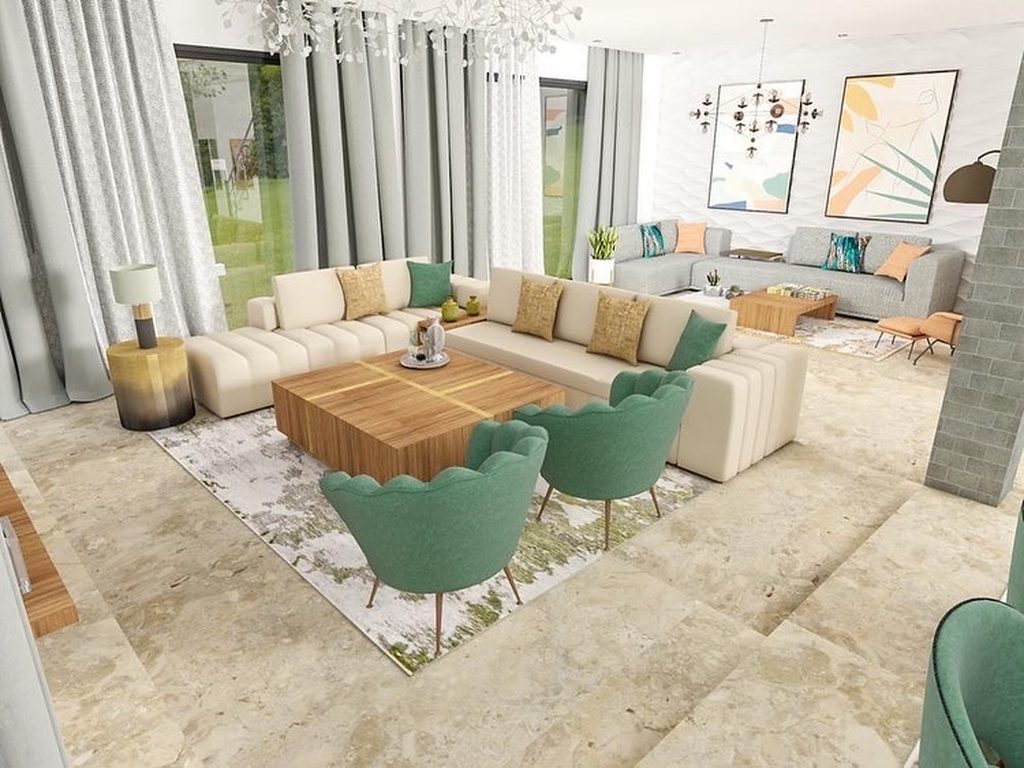 Rendu 3D du projet فيلا بريستيجيا مراكش à Marrakech, Maroc — vue 04