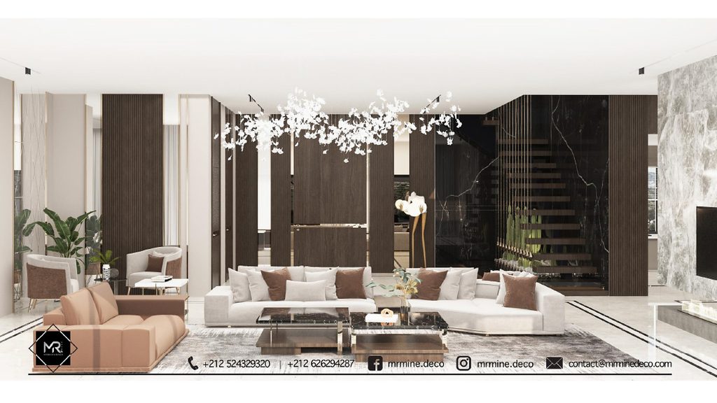 Rendu 3D du projet فيلا مغربية فاخرة à Harhoura, Rabat — vue 02