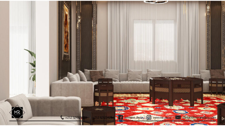 Rendu 3D du projet Villa marocaine de luxe à Harhoura, Rabat — vue 07