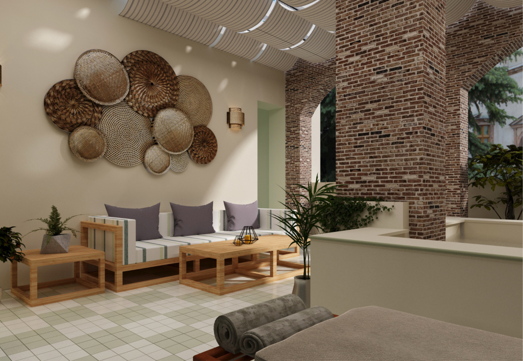 Rendu 3D du projet Airbnb Apartment Marrakech à Marrakech, Maroc — vue 02