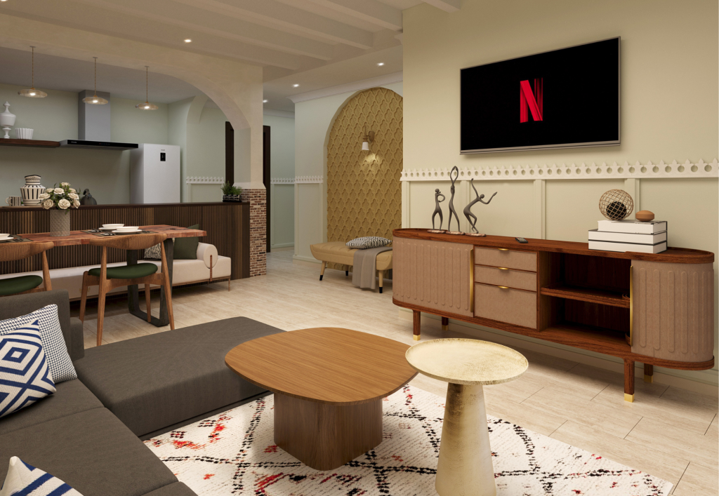 Rendu 3D du projet Airbnb Apartment Marrakech à Marrakech, Maroc — vue 03