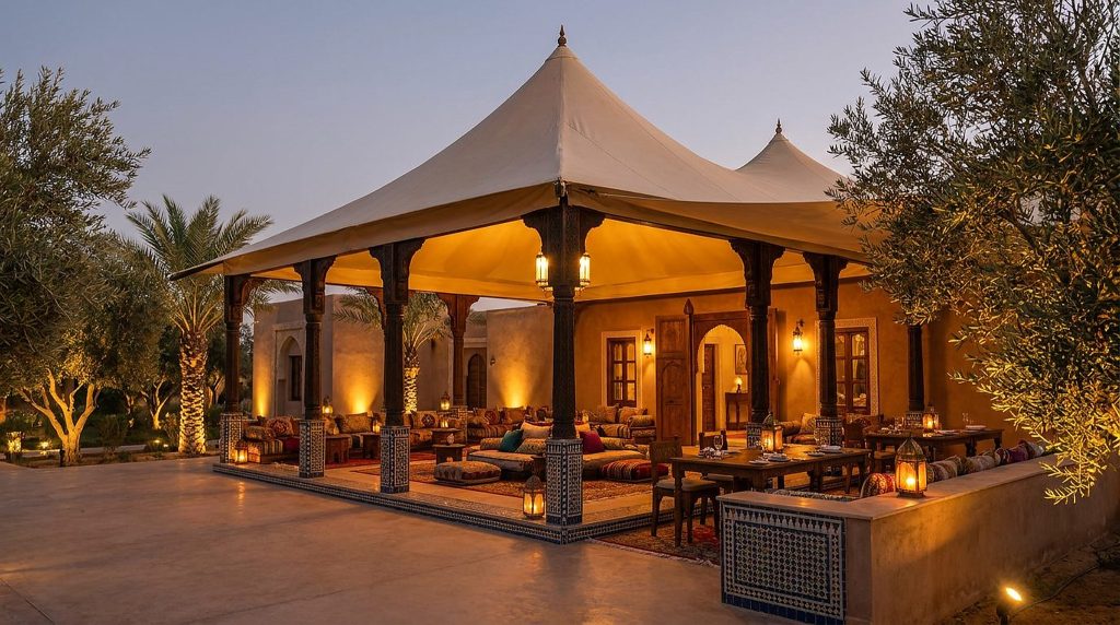Rendu 3D du projet Eva Luxury Camp Agafay à Agafay, Marrakech — vue 27