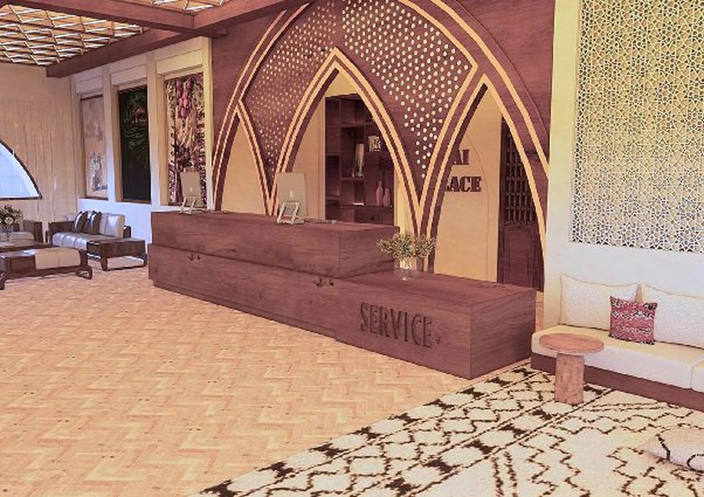 Rendu 3D du projet فندق السباعي بالاس زاكورة à Zagora, Maroc — vue 04