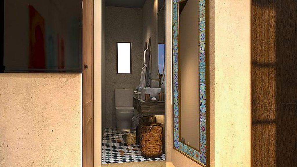 Rendu 3D du projet Chefchaouen Guesthouse à Chefchaouen, Maroc — vue 06