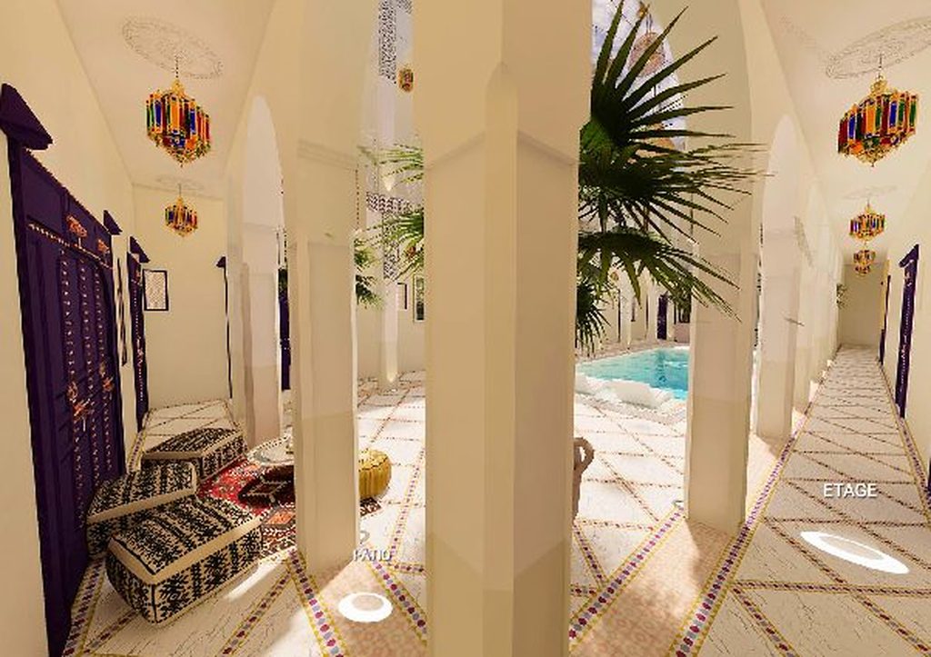 Rendu 3D du projet رياض عناية فاس à Fès, Maroc — vue 03