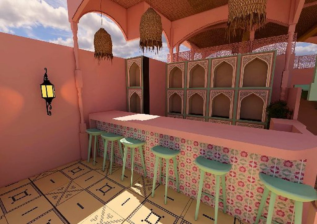 Rendu 3D du projet رياض عناية فاس à Fès, Maroc — vue 05