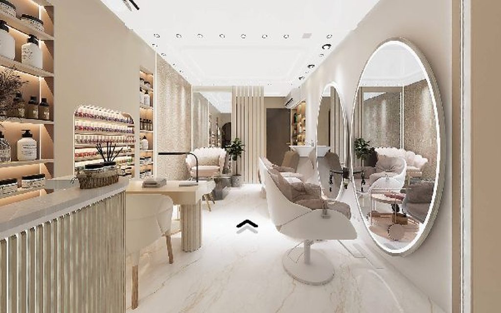 Rendu 3D du projet Salon de Beauté Casablanca à Casablanca, Maroc — vue 02