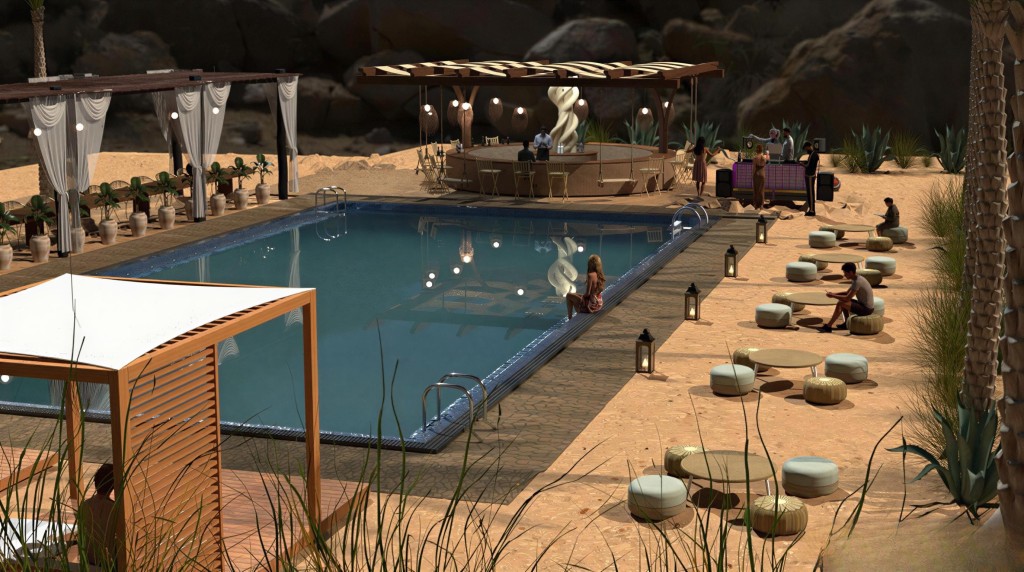 Rendu 3D du projet Projet Agafay à Agafay, Marrakech — vue 01