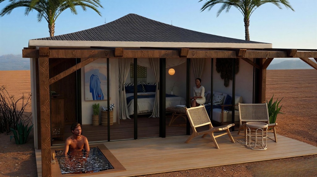 Rendu 3D du projet Projet Agafay à Agafay, Marrakech — vue 03