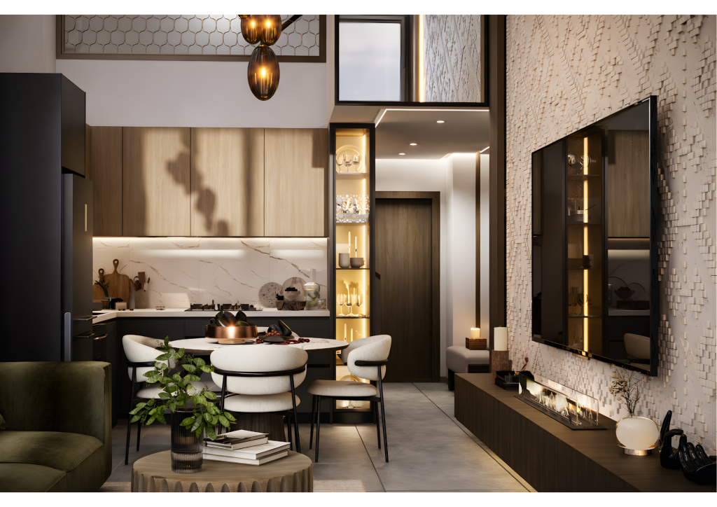 Rendu 3D du projet Projet Duplex Airbnb à Marrakech — vue 02