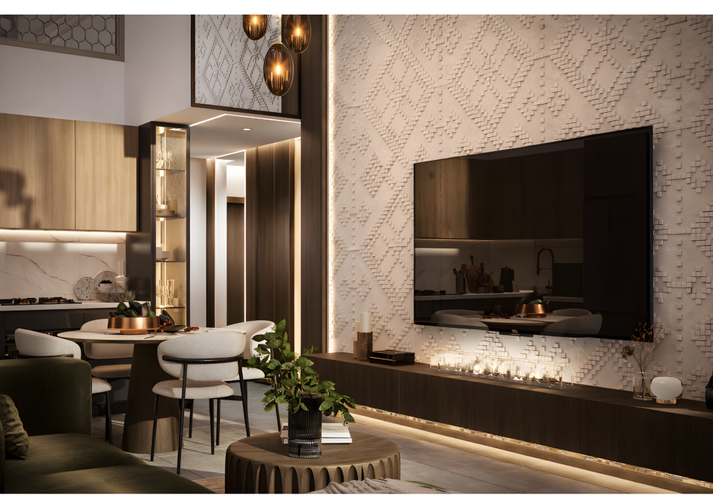 Rendu 3D du projet Projet Duplex Airbnb à Marrakech — vue 03