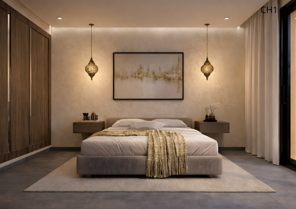Rendu 3D du projet Projet Duplex Airbnb à Marrakech — vue 08