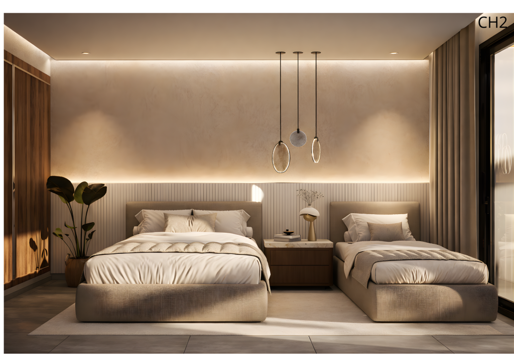 Rendu 3D du projet Projet Duplex Airbnb à Marrakech — vue 10