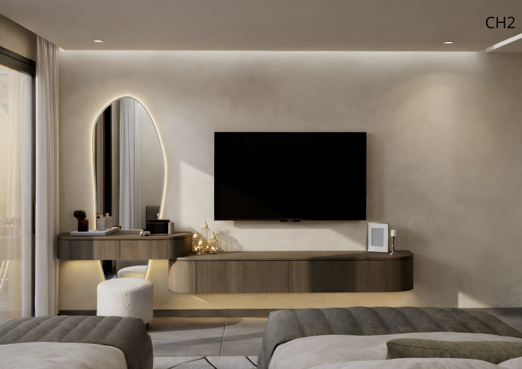 Rendu 3D du projet Projet Duplex Airbnb à Marrakech — vue 11