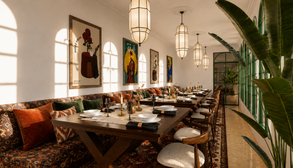 Rendu 3D du projet Riad Shemsi à Marrakech — vue 11