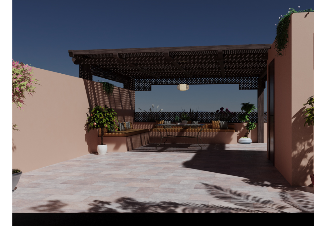 Rendu 3D du projet Villa 86 à Marrakech — vue 13