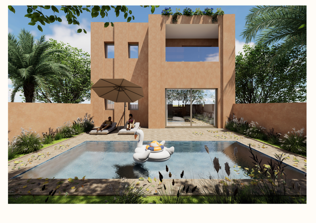 Rendu 3D du projet Villa 98 à Marrakech — vue 14