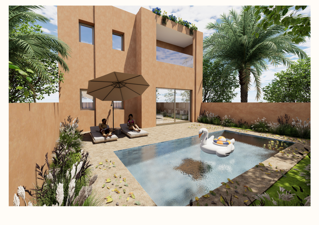 Rendu 3D du projet Villa 98 à Marrakech — vue 15